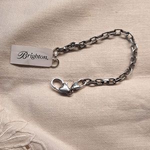 Brighton silver plated charm bracelet, NWT!